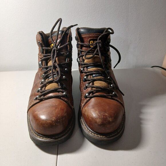 Caterpillar CAT Men's Brown Leather Alaska 2.0 Steel Toe Work Boots Size 8.5 - Picture 8 of 16